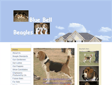 Tablet Screenshot of bluebellbeagles.com